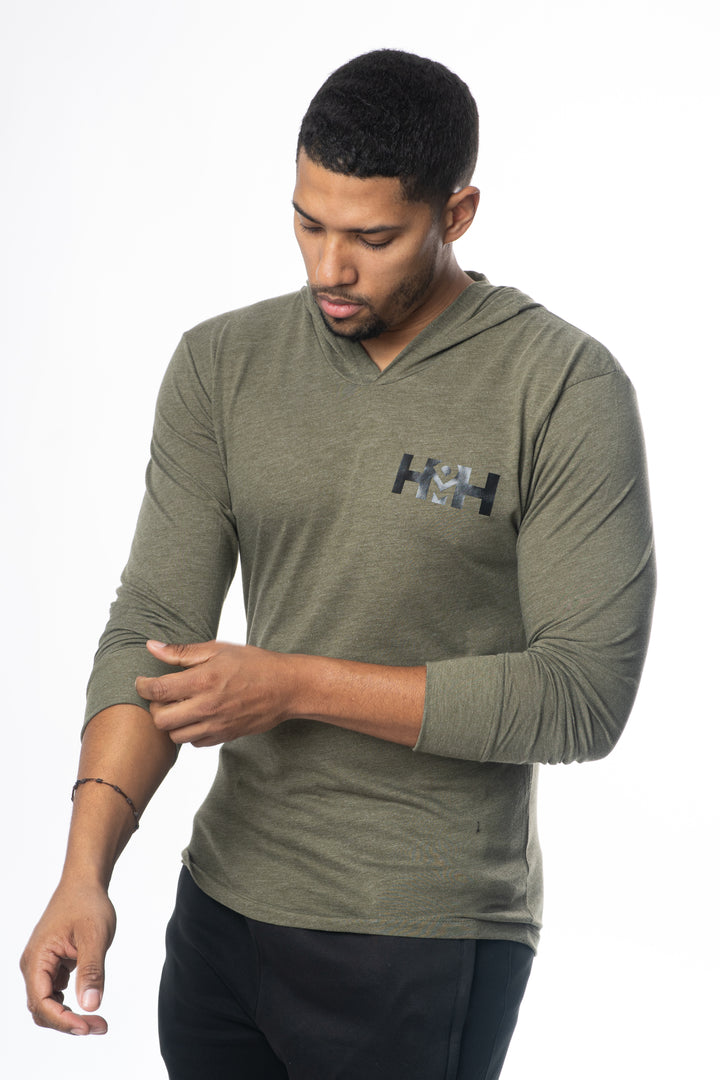 HDMH Unisex Jersey Hoodie - Military Green