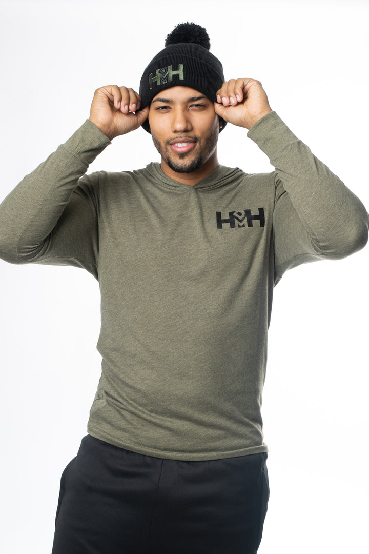 HDMH Unisex Jersey Hoodie - Military Green
