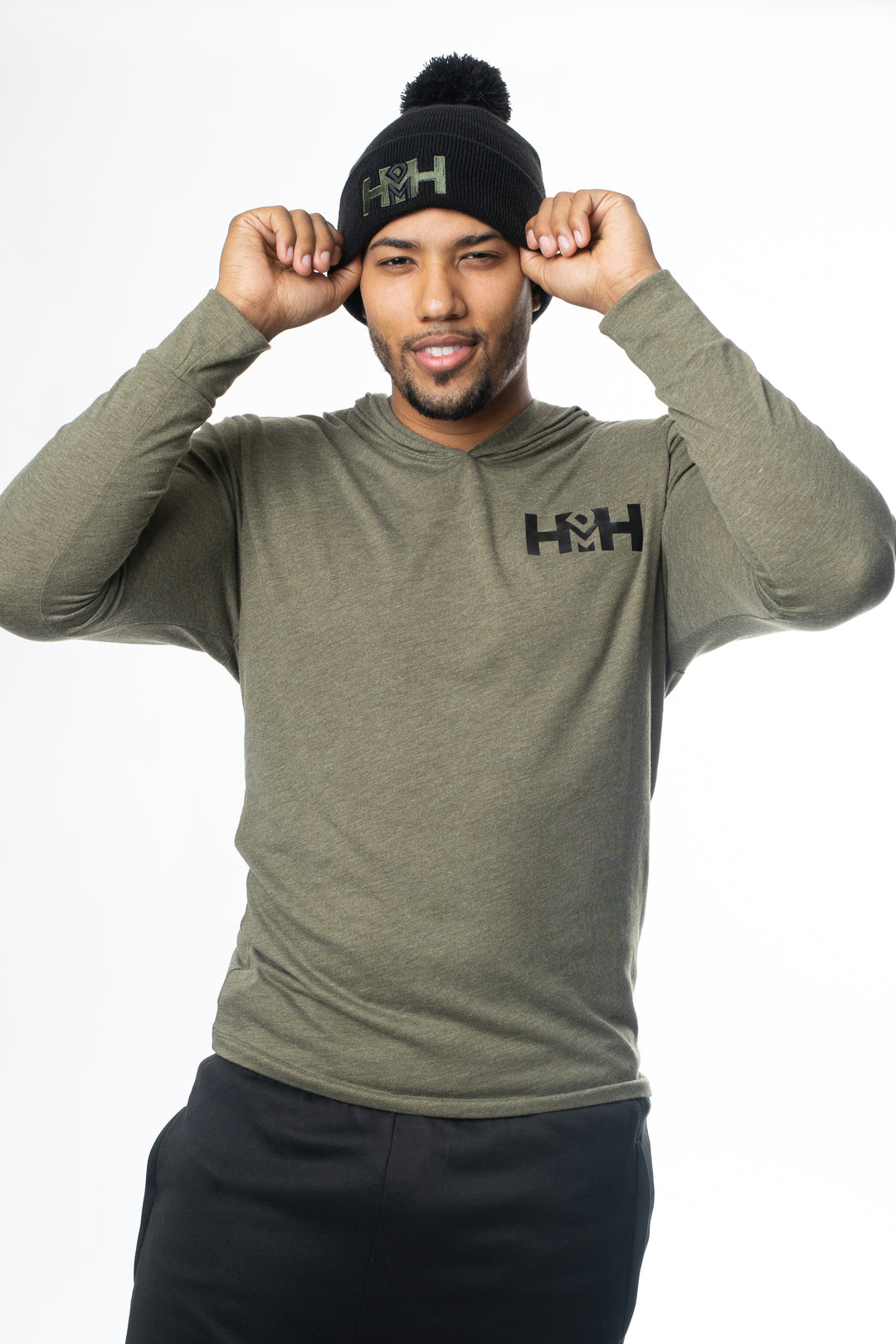 HDMH Unisex Jersey Hoodie - Military Green